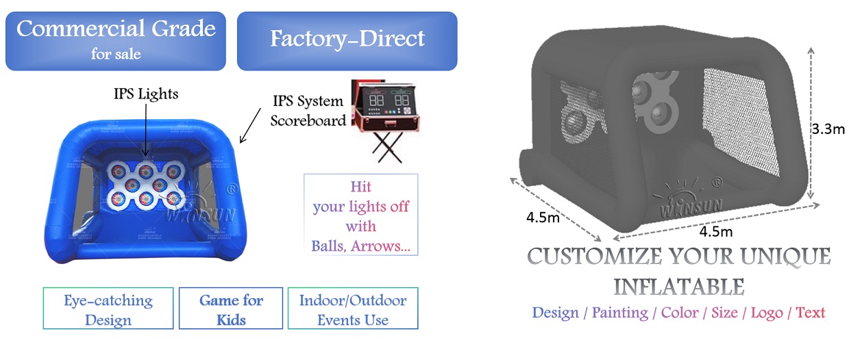 IPS Shooting Sport Arena inflatable attraction for sale