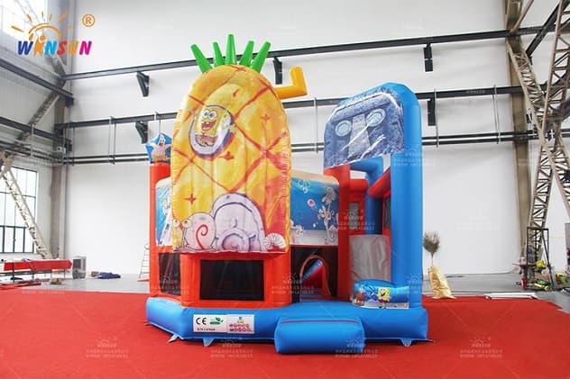commercial Spongebob Pineapple theme 5_in_1 Inflatable Combo