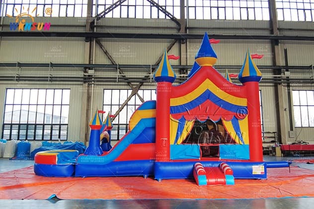 kids carnival 5_in_1 inflatable combo with pool