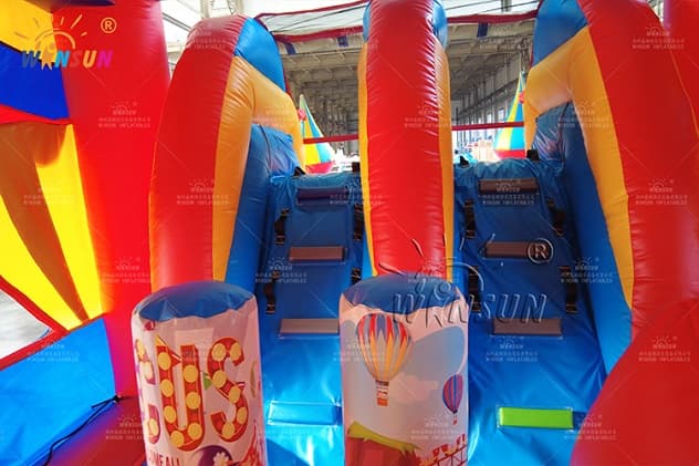 indoor carnival 5_in_1 inflatable combo with pool