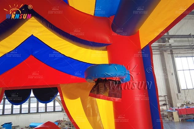 outdoor carnival 5_in_1 inflatable combo with pool