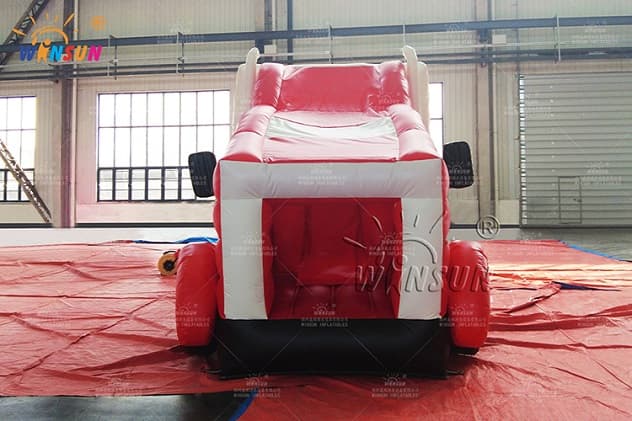 wholesale commercial inflatable jumping house with slide truck theme