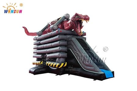 custom inflatable combo t-rex theme