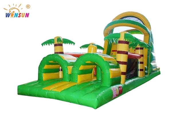 commercial inflatable Tropical Obstacle Course