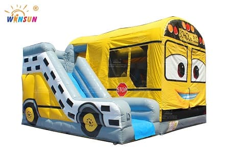 WSC-477 Inflatable School Bus Combo