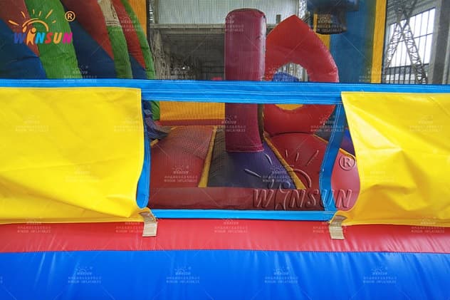 indoor commercial crayon bouncer slide wet combo for kids