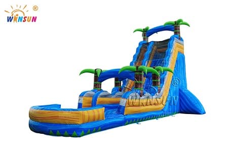 WSS-395 Inflatable Blue Marble Water Slide