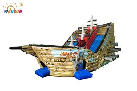 WSS-206 Pirate Ship Inflatable Dry Slide