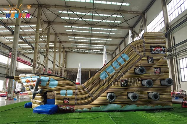 giant pirate ship inflatable dry slide price