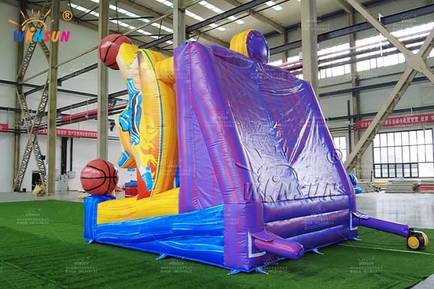 outdoor shooting stars inflatable basketball game interactive