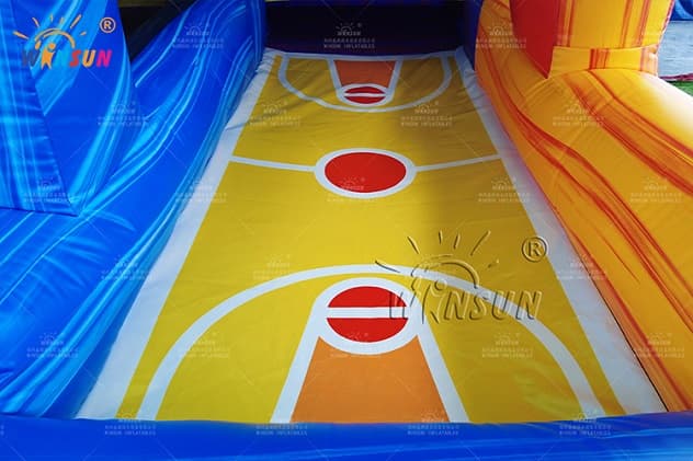 kids shooting stars inflatable basketball game interactive cost