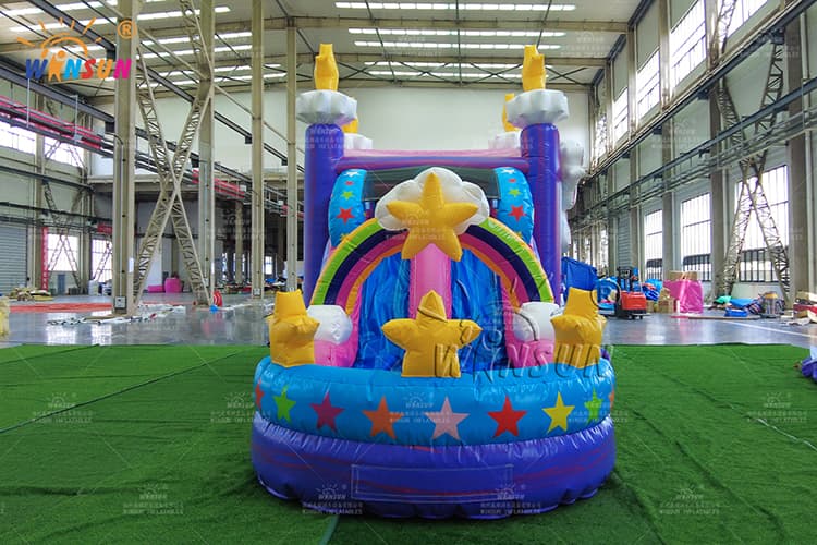 unicorn inflatable jumping castle water slide