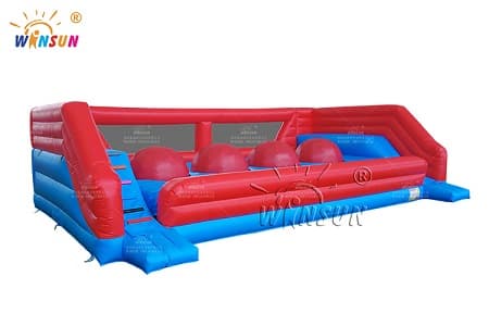 extreme ball run inflatable wipeout game for sale