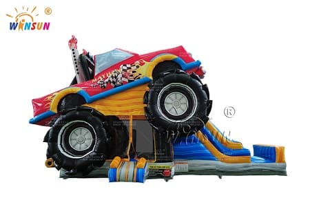 WSC-482 Monster Truck Inflatable Combo Slide