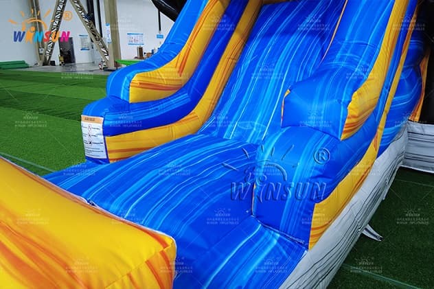 cheap adult monster truck inflatable combo slide
