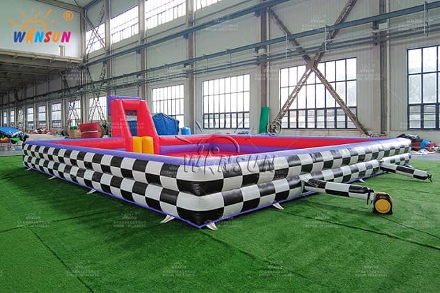 outdoor bumper car inflatable race arena