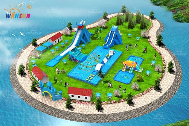 big air inflatable water park