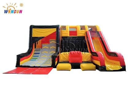 custom inflatable warped wall warrior game