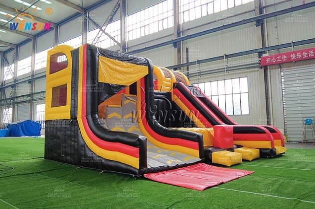 outdoor custom inflatable warped wall warrior game