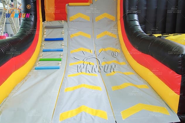 cheap custom inflatable warped wall warrior game