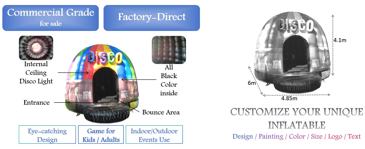 Inflatable Disco Dome Jumping Dome for sale
