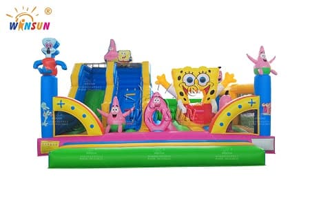 spongebob inflatable playground