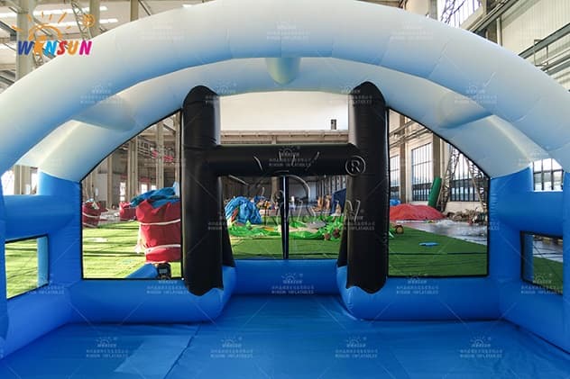 commercial custom inflatable soccer field football arena for kids
