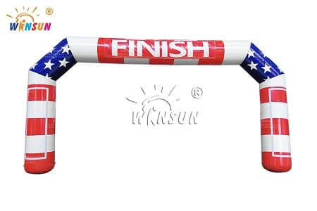 WSG-068 American Flag Theme Airtight Start/Finish Line Arch