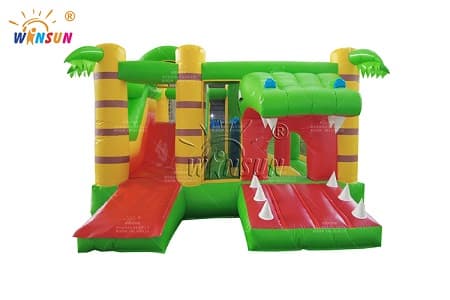 WSC-531 Crocodile Theme Inflatable Jumping House with Slide