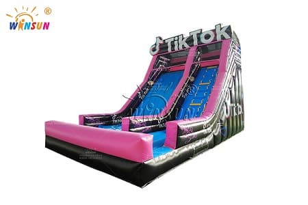 WSS-437 Custom Tiktok Themed Inflatable Slide
