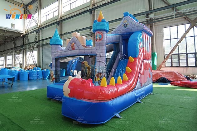 Dragons Knights Bouncy Castle with Slide manufacturer