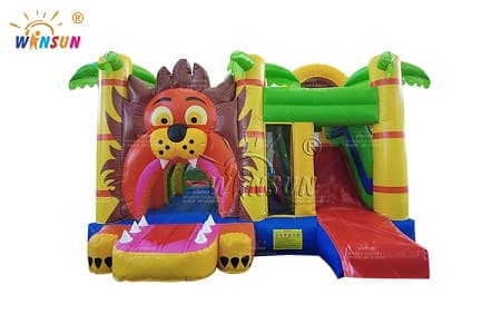 WSC-536 Jungle Lion Commercial Inflatable Combo