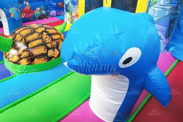 kids inflatable ocean park combo