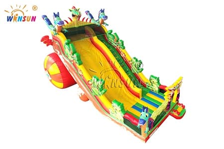 WSS-261 Fire Dragon Theme Giant Inflatable Dry Slide
