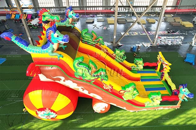 wholesale fire dragon inflatable slide