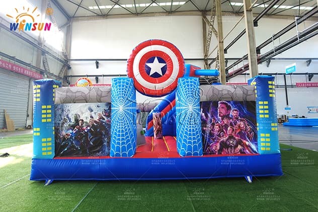 outdoor Avengers theme inflatable playland