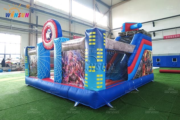 kids Avengers theme inflatable playland