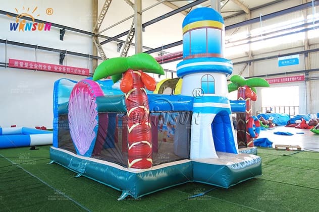 beach theme inflatable jumper combo for adults