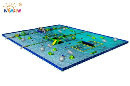 WSR-024 Frame Pool Inflatable Water Park Project