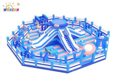 WSA-022 Inflatable Funland Theme Bounce Park