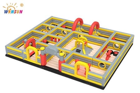 WSA-023 Inflatable Maze Theme Bounce Park