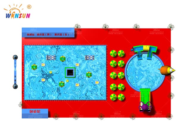 inflatable water amusement park