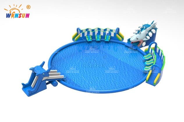 small inflatable water park