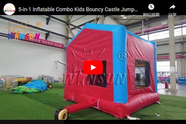 5-in-1 Inflatable Combo Kids Bouncy Castle Jumpers