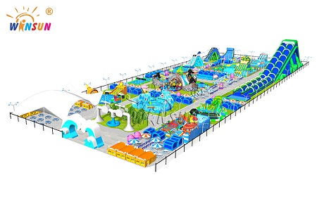 Outdoor amusement giant ground water park design
