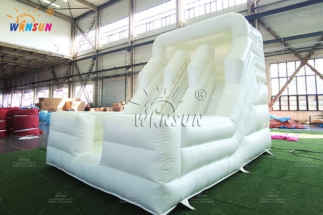Inflatable 20' Dual Lane Dry Slide front exit