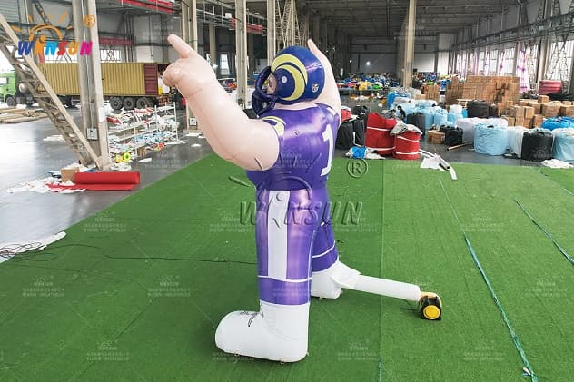 4.57m Tall Commercial-Grade Inflatable Football Player Statue