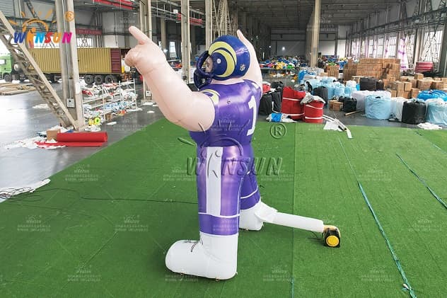 Heavy-Duty Oxford Cloth Inflatable Rugby Player for Events