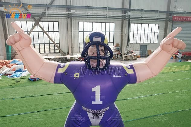 Oxford Cloth Inflatable Rugby Player for Stadium Promotions