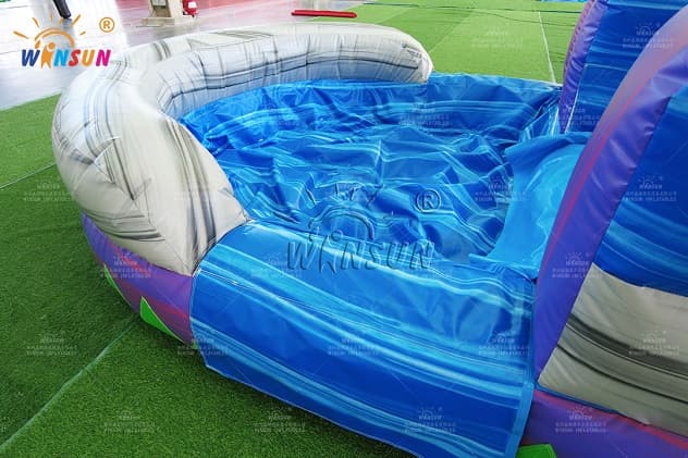 Inflatable tropical marble slide for summer events